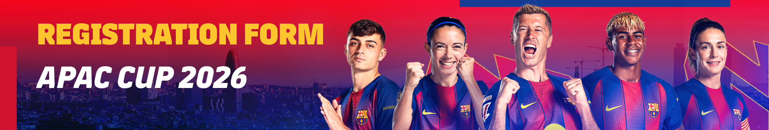 Barça Academy APAC registration form
