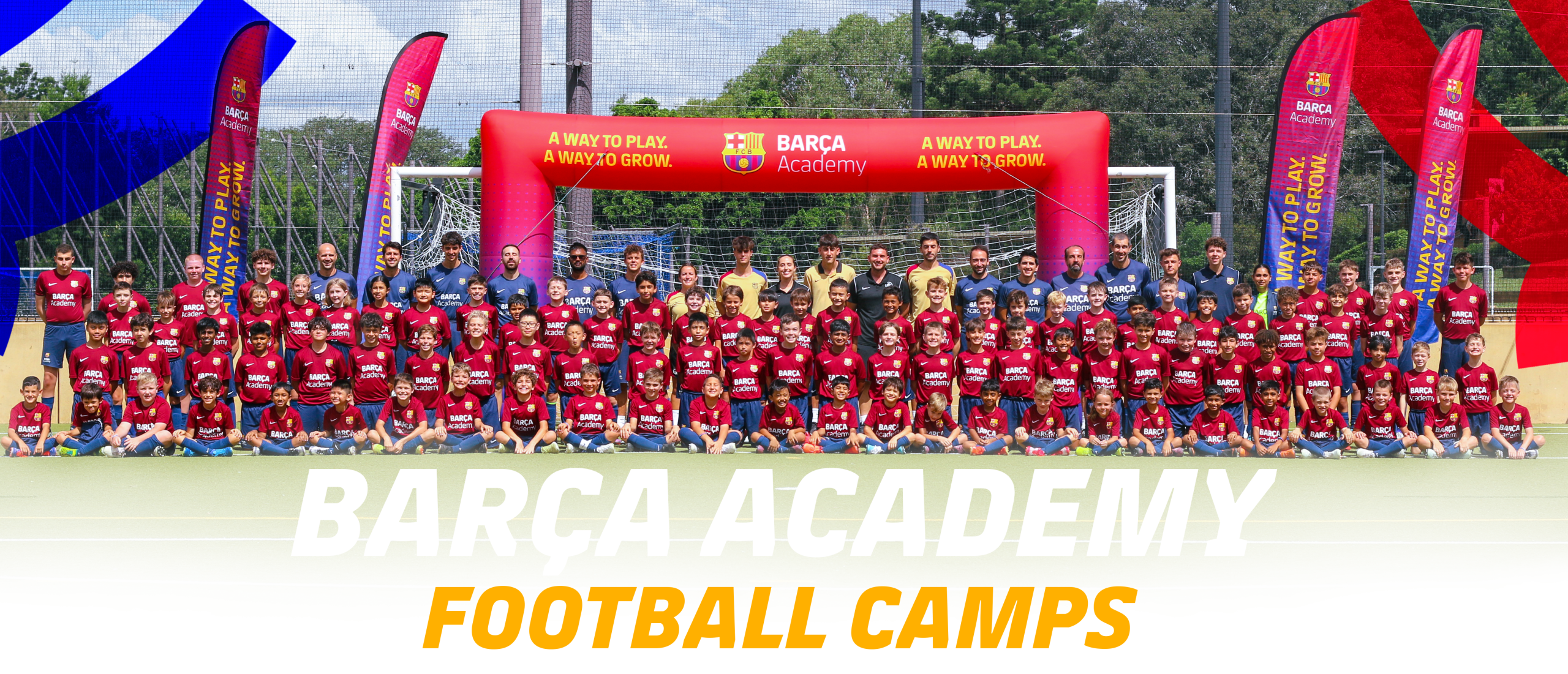 Barça Academy Football Camps AUS team